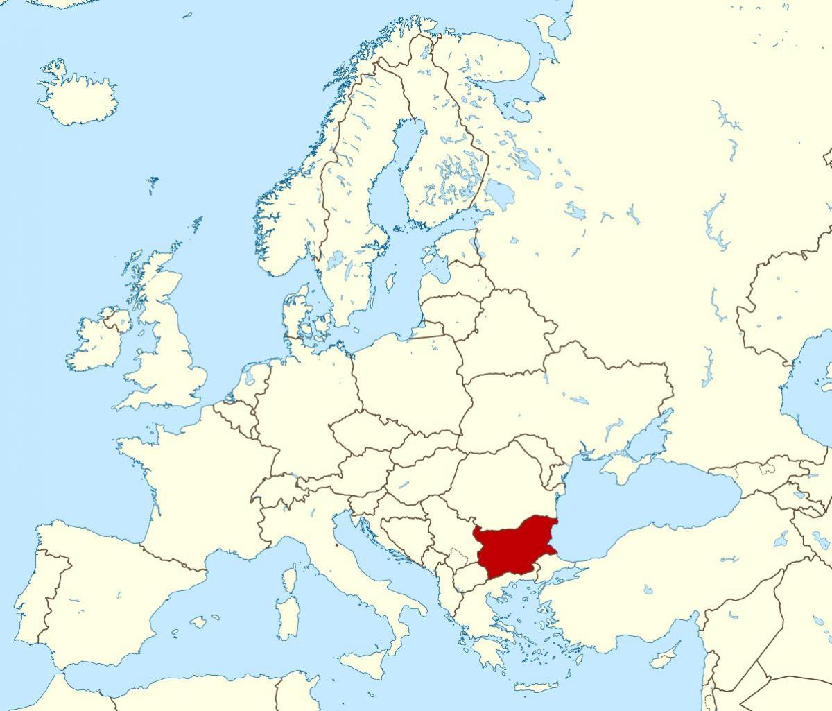 a világ térképe Bulgária