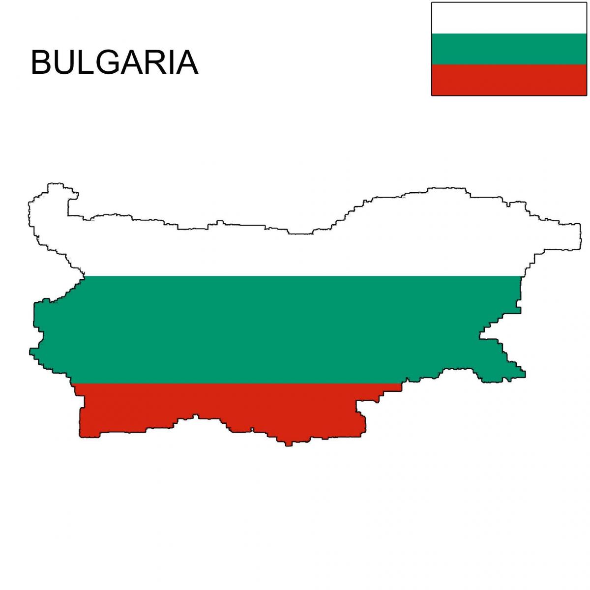 Bulgária térkép zászló