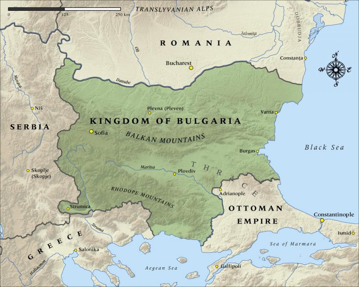 térkép a régi bolgár