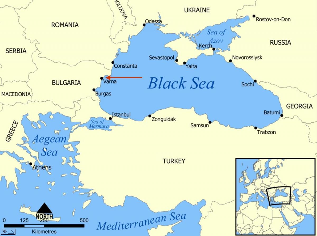 Bulgária, várna térkép