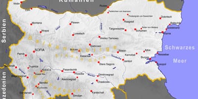 Térkép bolgár tengerpart