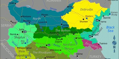 Térkép Bulgária repülőterek