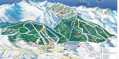 Bulgária ski térkép