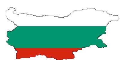 Bulgária térkép zászló