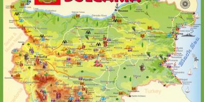 Bulgária városnézés térkép