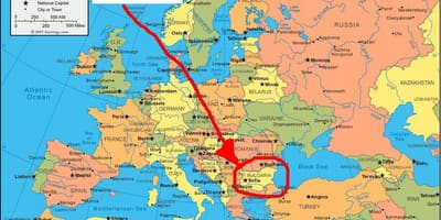 Térkép Bulgária környező országokban